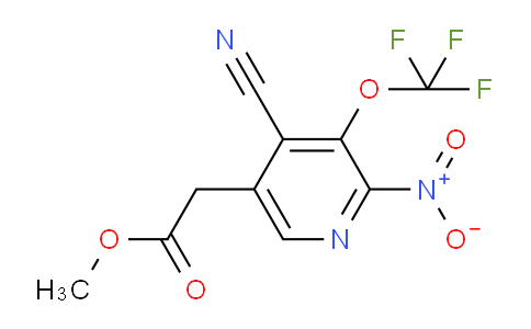 Methyl 4-cyano-2-nitro-3-(trifluoromethoxy)pyridine-5-acetate