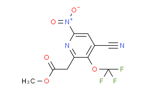 Methyl 4-cyano-6-nitro-3-(trifluoromethoxy)pyridine-2-acetate