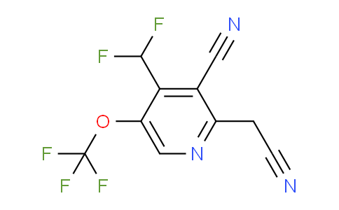 3-Cyano-4-(difluoromethyl)-5-(trifluoromethoxy)pyridine-2-acetonitrile