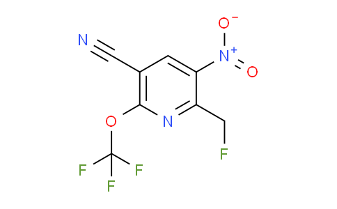 5-Cyano-2-(fluoromethyl)-3-nitro-6-(trifluoromethoxy)pyridine