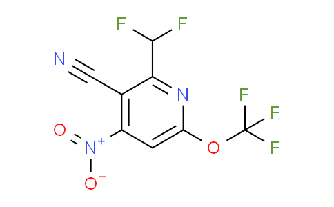 3-Cyano-2-(difluoromethyl)-4-nitro-6-(trifluoromethoxy)pyridine