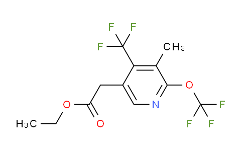 AM17556 | 1361797-39-8 | Ethyl 3-methyl-2-(trifluoromethoxy)-4-(trifluoromethyl)pyridine-5-acetate