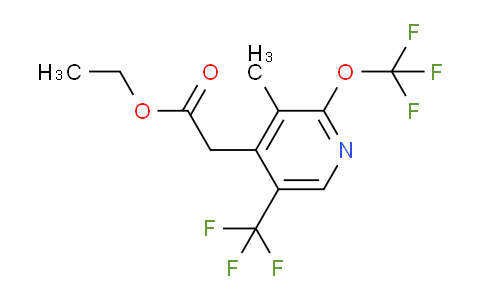 Ethyl 3-methyl-2-(trifluoromethoxy)-5-(trifluoromethyl)pyridine-4-acetate