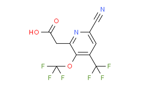 AM175619 | 1804298-38-1 | 6-Cyano-3-(trifluoromethoxy)-4-(trifluoromethyl)pyridine-2-acetic acid
