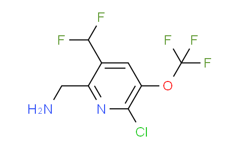 2-(Aminomethyl)-6-chloro-3-(difluoromethyl)-5-(trifluoromethoxy)pyridine