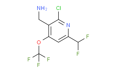 3-(Aminomethyl)-2-chloro-6-(difluoromethyl)-4-(trifluoromethoxy)pyridine