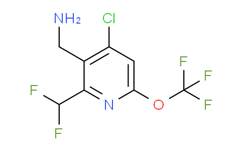 3-(Aminomethyl)-4-chloro-2-(difluoromethyl)-6-(trifluoromethoxy)pyridine