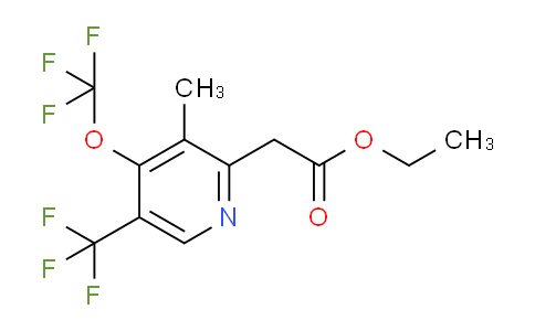 Ethyl 3-methyl-4-(trifluoromethoxy)-5-(trifluoromethyl)pyridine-2-acetate