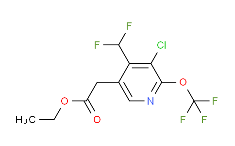 AM175645 | 1806102-87-3 | Ethyl 3-chloro-4-(difluoromethyl)-2-(trifluoromethoxy)pyridine-5-acetate