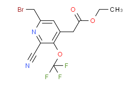 AM175691 | 1806114-80-6 | Ethyl 6-(bromomethyl)-2-cyano-3-(trifluoromethoxy)pyridine-4-acetate