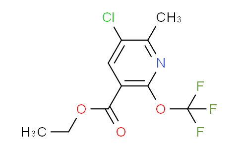 Ethyl 3-chloro-2-methyl-6-(trifluoromethoxy)pyridine-5-carboxylate