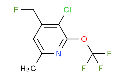 3-Chloro-4-(fluoromethyl)-6-methyl-2-(trifluoromethoxy)pyridine