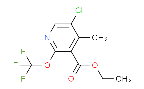 Ethyl 5-chloro-4-methyl-2-(trifluoromethoxy)pyridine-3-carboxylate
