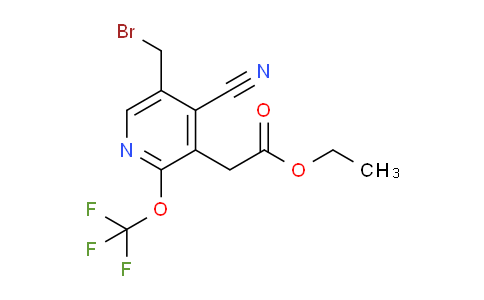 Ethyl 5-(bromomethyl)-4-cyano-2-(trifluoromethoxy)pyridine-3-acetate