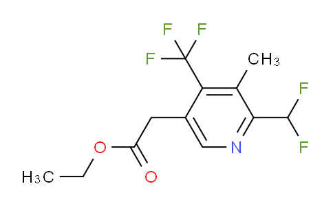 AM17577 | 1361783-74-5 | Ethyl 2-(difluoromethyl)-3-methyl-4-(trifluoromethyl)pyridine-5-acetate