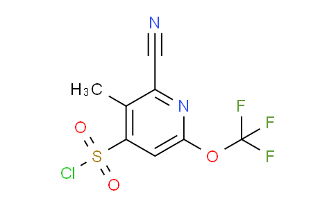 2-Cyano-3-methyl-6-(trifluoromethoxy)pyridine-4-sulfonyl chloride