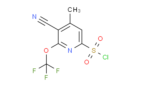 AM175795 | 1804732-10-2 | 3-Cyano-4-methyl-2-(trifluoromethoxy)pyridine-6-sulfonyl chloride