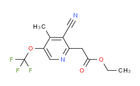 AM175836 | 1804704-28-6 | Ethyl 3-cyano-4-methyl-5-(trifluoromethoxy)pyridine-2-acetate