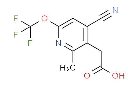 4-Cyano-2-methyl-6-(trifluoromethoxy)pyridine-3-acetic acid