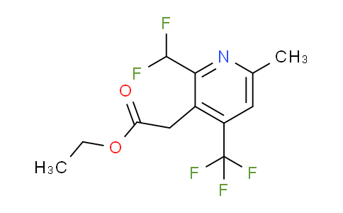 AM17597 | 1361870-34-9 | Ethyl 2-(difluoromethyl)-6-methyl-4-(trifluoromethyl)pyridine-3-acetate