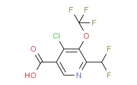 AM175989 | 1803957-65-4 | 4-Chloro-2-(difluoromethyl)-3-(trifluoromethoxy)pyridine-5-carboxylic acid