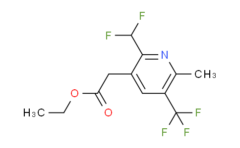 AM17599 | 1361790-92-2 | Ethyl 2-(difluoromethyl)-6-methyl-5-(trifluoromethyl)pyridine-3-acetate