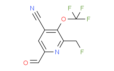 AM176025 | 1804780-17-3 | 4-Cyano-2-(fluoromethyl)-3-(trifluoromethoxy)pyridine-6-carboxaldehyde