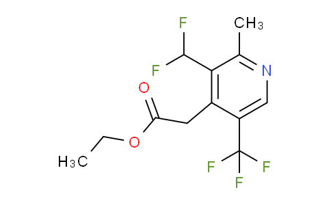 AM17603 | 1361854-16-1 | Ethyl 3-(difluoromethyl)-2-methyl-5-(trifluoromethyl)pyridine-4-acetate