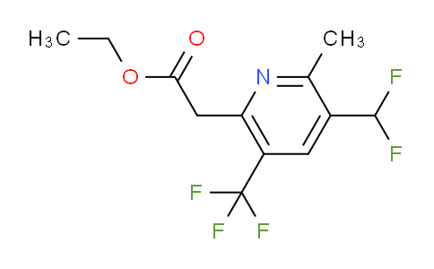 AM17604 | 1361783-91-6 | Ethyl 3-(difluoromethyl)-2-methyl-5-(trifluoromethyl)pyridine-6-acetate