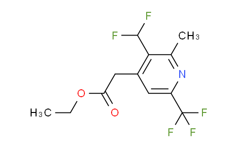 AM17605 | 1361884-30-1 | Ethyl 3-(difluoromethyl)-2-methyl-6-(trifluoromethyl)pyridine-4-acetate