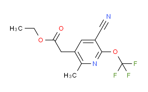 AM176067 | 1804820-68-5 | Ethyl 3-cyano-6-methyl-2-(trifluoromethoxy)pyridine-5-acetate