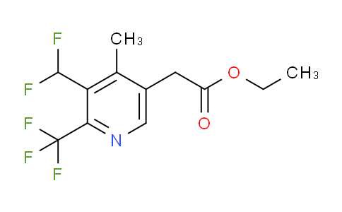 AM17607 | 1361704-88-2 | Ethyl 3-(difluoromethyl)-4-methyl-2-(trifluoromethyl)pyridine-5-acetate