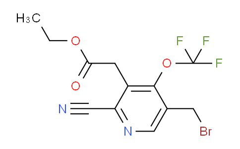 AM176077 | 1804298-23-4 | Ethyl 5-(bromomethyl)-2-cyano-4-(trifluoromethoxy)pyridine-3-acetate