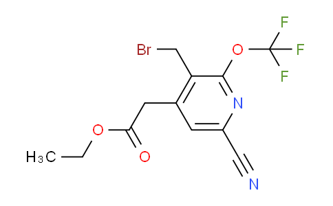 AM176080 | 1804298-49-4 | Ethyl 3-(bromomethyl)-6-cyano-2-(trifluoromethoxy)pyridine-4-acetate