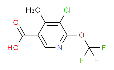 AM176089 | 1804821-61-1 | 3-Chloro-4-methyl-2-(trifluoromethoxy)pyridine-5-carboxylic acid