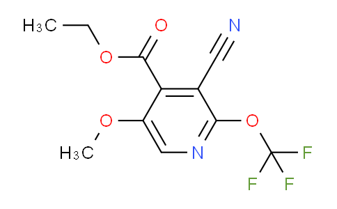 Ethyl 3-cyano-5-methoxy-2-(trifluoromethoxy)pyridine-4-carboxylate