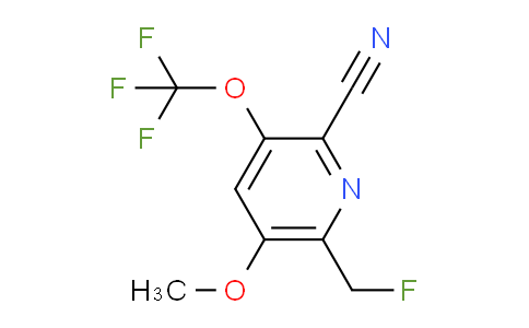 2-Cyano-6-(fluoromethyl)-5-methoxy-3-(trifluoromethoxy)pyridine