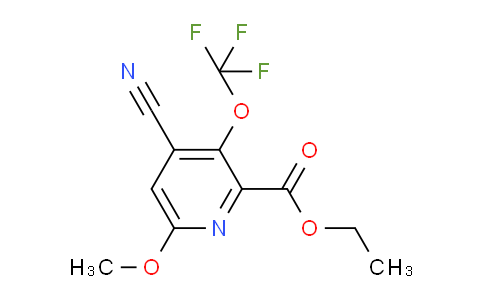 Ethyl 4-cyano-6-methoxy-3-(trifluoromethoxy)pyridine-2-carboxylate
