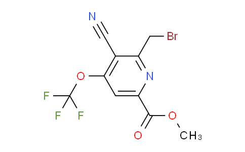 Methyl 2-(bromomethyl)-3-cyano-4-(trifluoromethoxy)pyridine-6-carboxylate