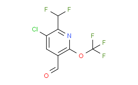 3-Chloro-2-(difluoromethyl)-6-(trifluoromethoxy)pyridine-5-carboxaldehyde
