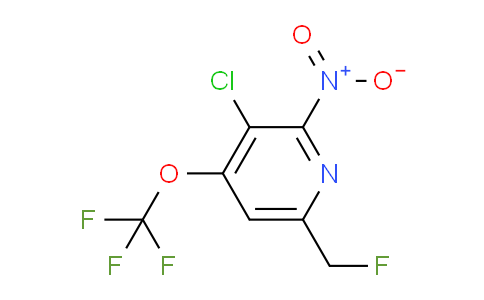 3-Chloro-6-(fluoromethyl)-2-nitro-4-(trifluoromethoxy)pyridine
