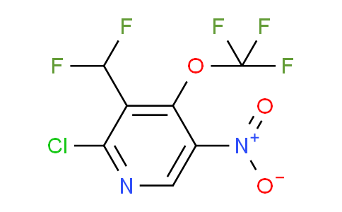 2-Chloro-3-(difluoromethyl)-5-nitro-4-(trifluoromethoxy)pyridine