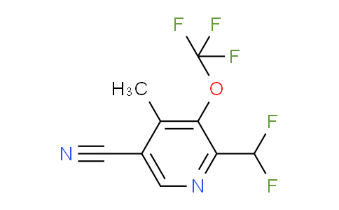 5-Cyano-2-(difluoromethyl)-4-methyl-3-(trifluoromethoxy)pyridine