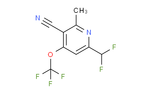3-Cyano-6-(difluoromethyl)-2-methyl-4-(trifluoromethoxy)pyridine