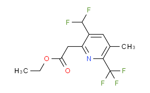 AM17617 | 1361854-25-2 | Ethyl 3-(difluoromethyl)-5-methyl-6-(trifluoromethyl)pyridine-2-acetate