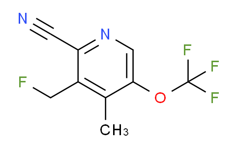 2-Cyano-3-(fluoromethyl)-4-methyl-5-(trifluoromethoxy)pyridine