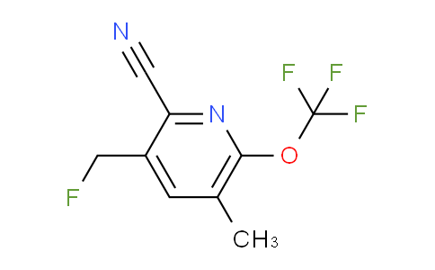 2-Cyano-3-(fluoromethyl)-5-methyl-6-(trifluoromethoxy)pyridine