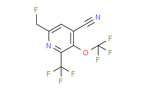 4-Cyano-6-(fluoromethyl)-3-(trifluoromethoxy)-2-(trifluoromethyl)pyridine