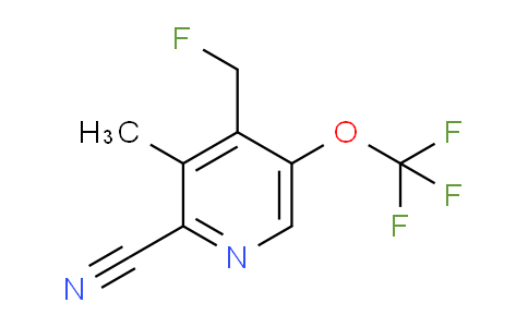2-Cyano-4-(fluoromethyl)-3-methyl-5-(trifluoromethoxy)pyridine