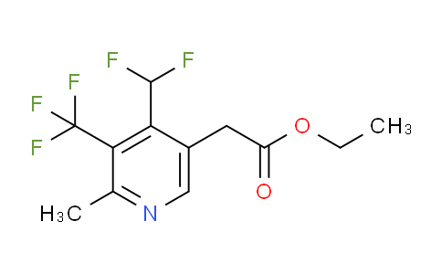 AM17619 | 1361884-41-4 | Ethyl 4-(difluoromethyl)-2-methyl-3-(trifluoromethyl)pyridine-5-acetate